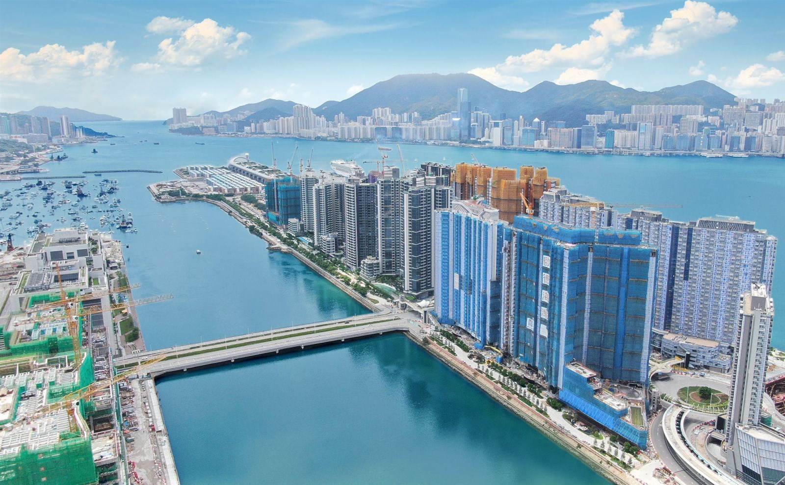 啟德海灣臨海鳥瞰
